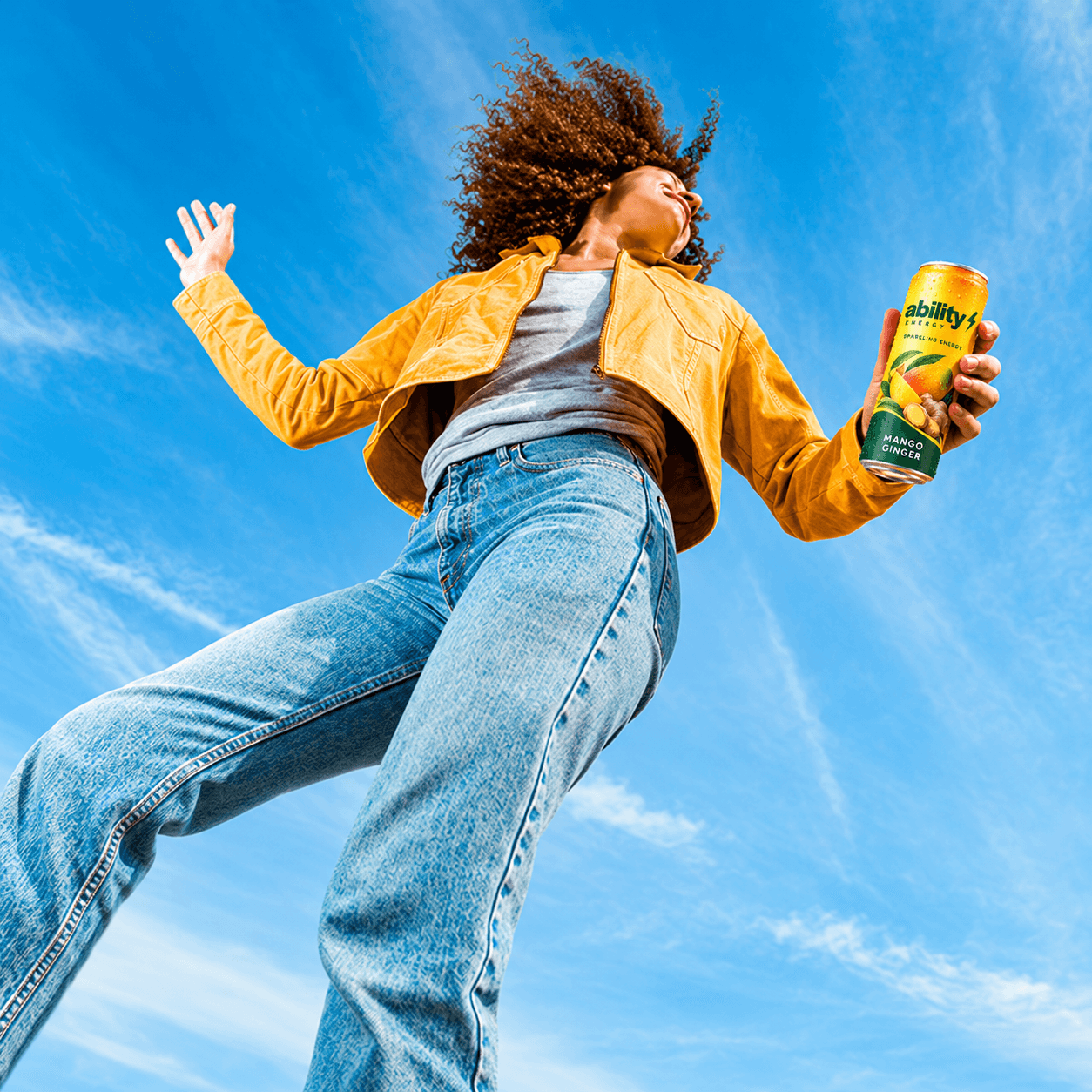 Mango Ginger drink in a bright everyday setting